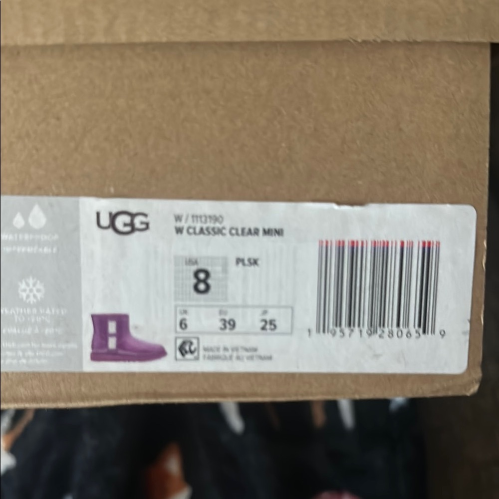 UGG Classic Clear Mini Boots - Plum
